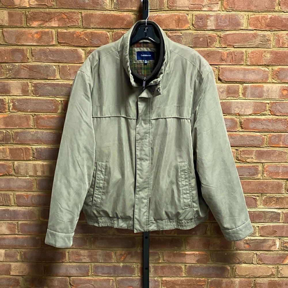 Croft & Barrow Olive Green Full Zip Coat Size XL
